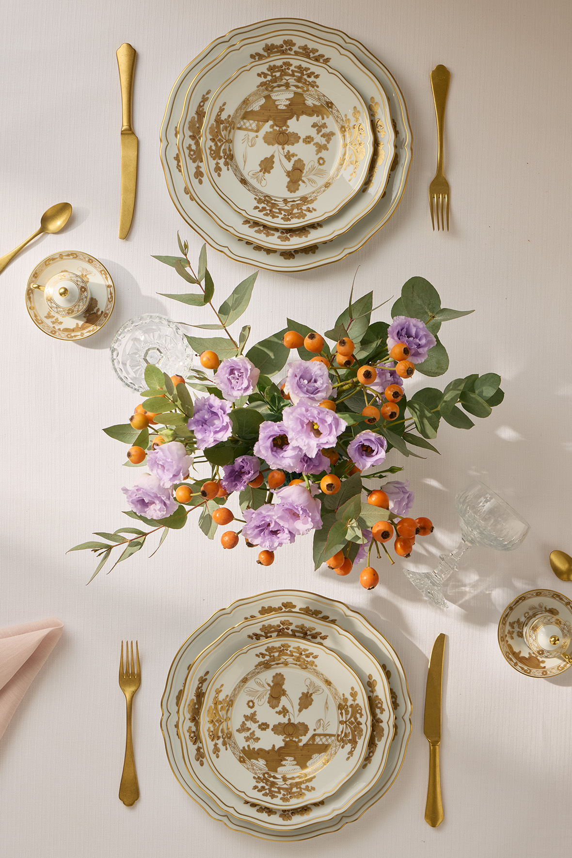 Tableware set for two | Aurum | Ginori 1735